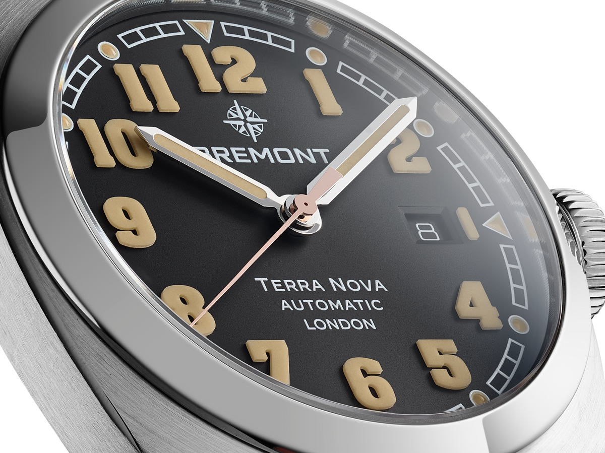 Bremont Terra Nova 40.5mm Date TN40-DT-SS-BK-B – Topper Fine Jewelers