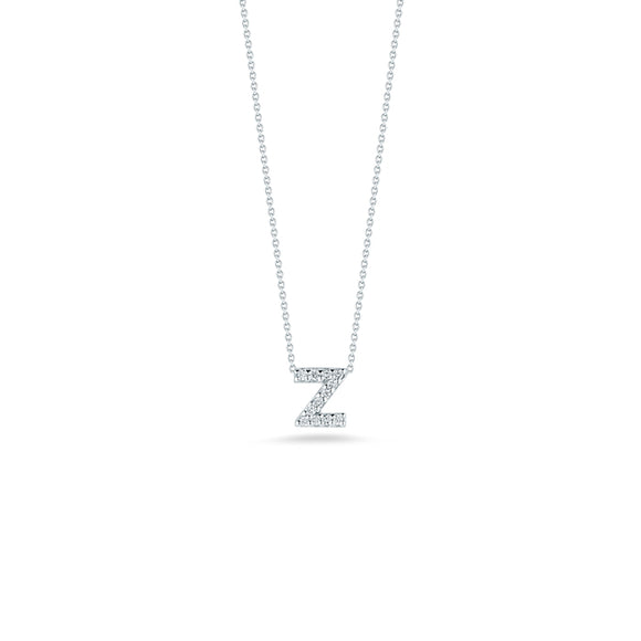 Roberto Coin Tiny Treasures Diamond Love Letter “Z” Necklace