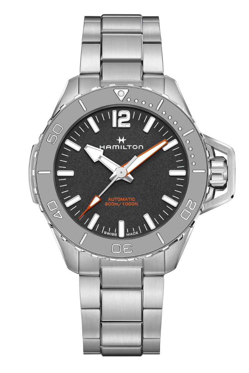 Hamilton Khaki Navy Frogman Auto H77815130 Topper Fine Jewelers