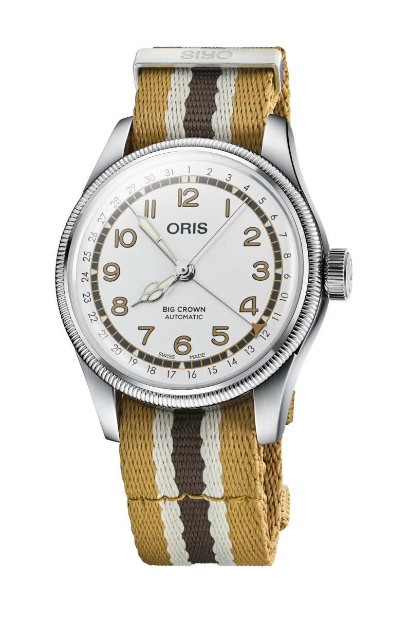 Oris big crown 2025 pointer date roberto clemente