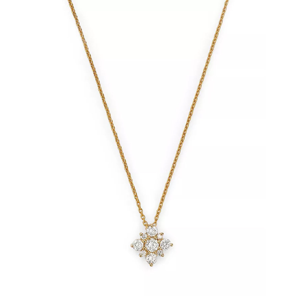 Roberto Coin Tiny Treasures Diamond Starburst Pendant Necklace