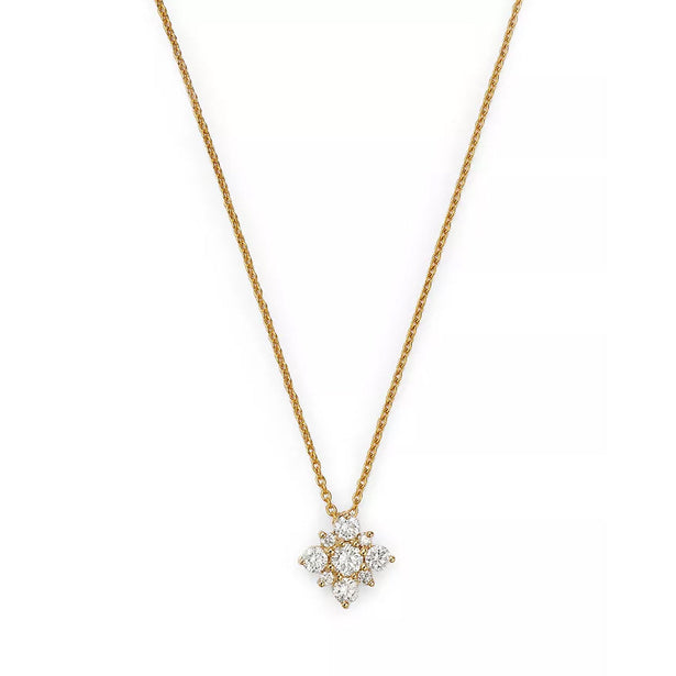 Roberto Coin Tiny Treasures Diamond Starburst Pendant Necklace