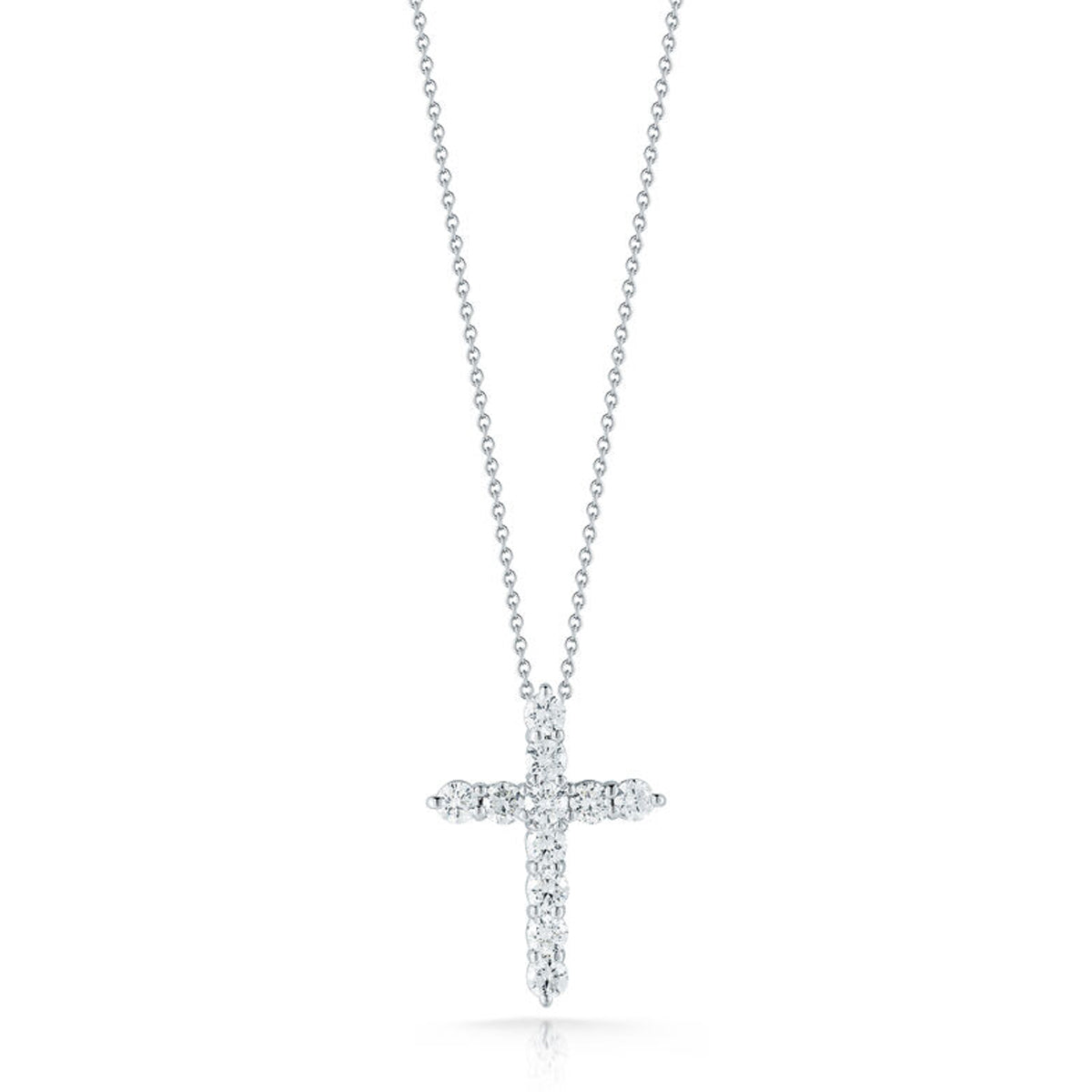 Roberto Coin Tiny Treasures Diamond Cross Necklace
