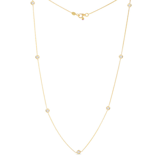 Roberto Coin Diamonds By The Inch 7 Station Necklace