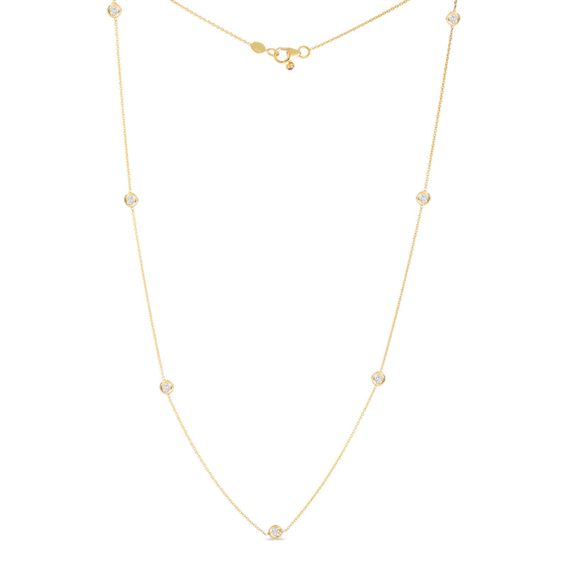 Roberto Coin Diamonds By The Inch 7 Station Necklace