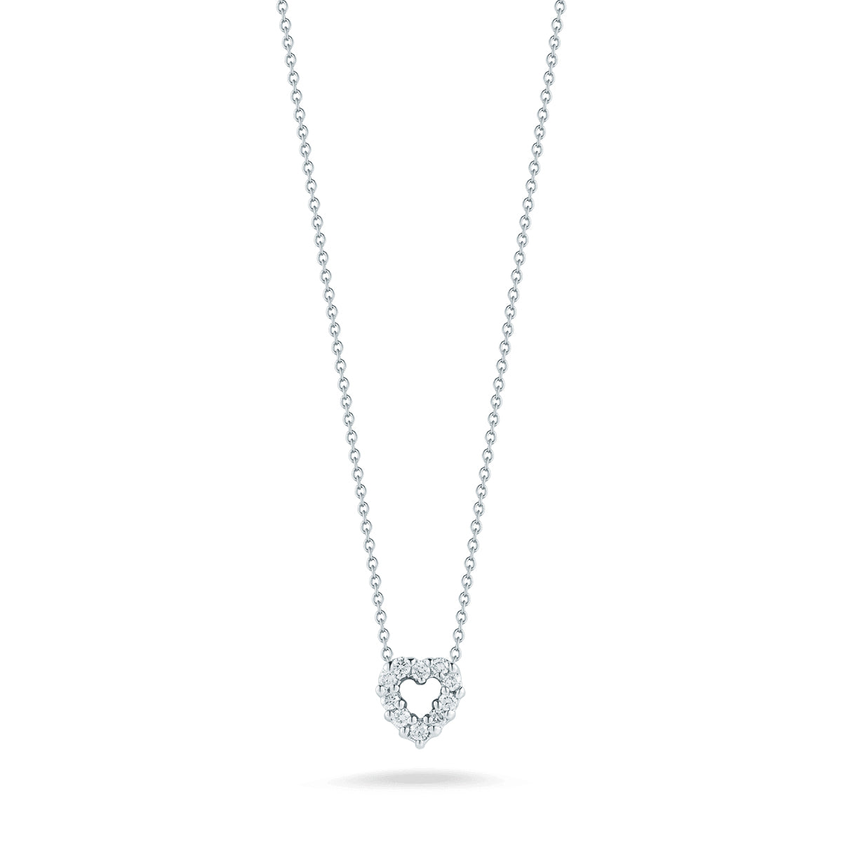 Roberto Coin Tiny Treasures Diamond Heart Necklace