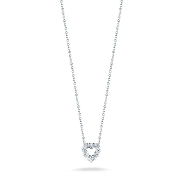 Roberto Coin Tiny Treasures Diamond Heart Necklace