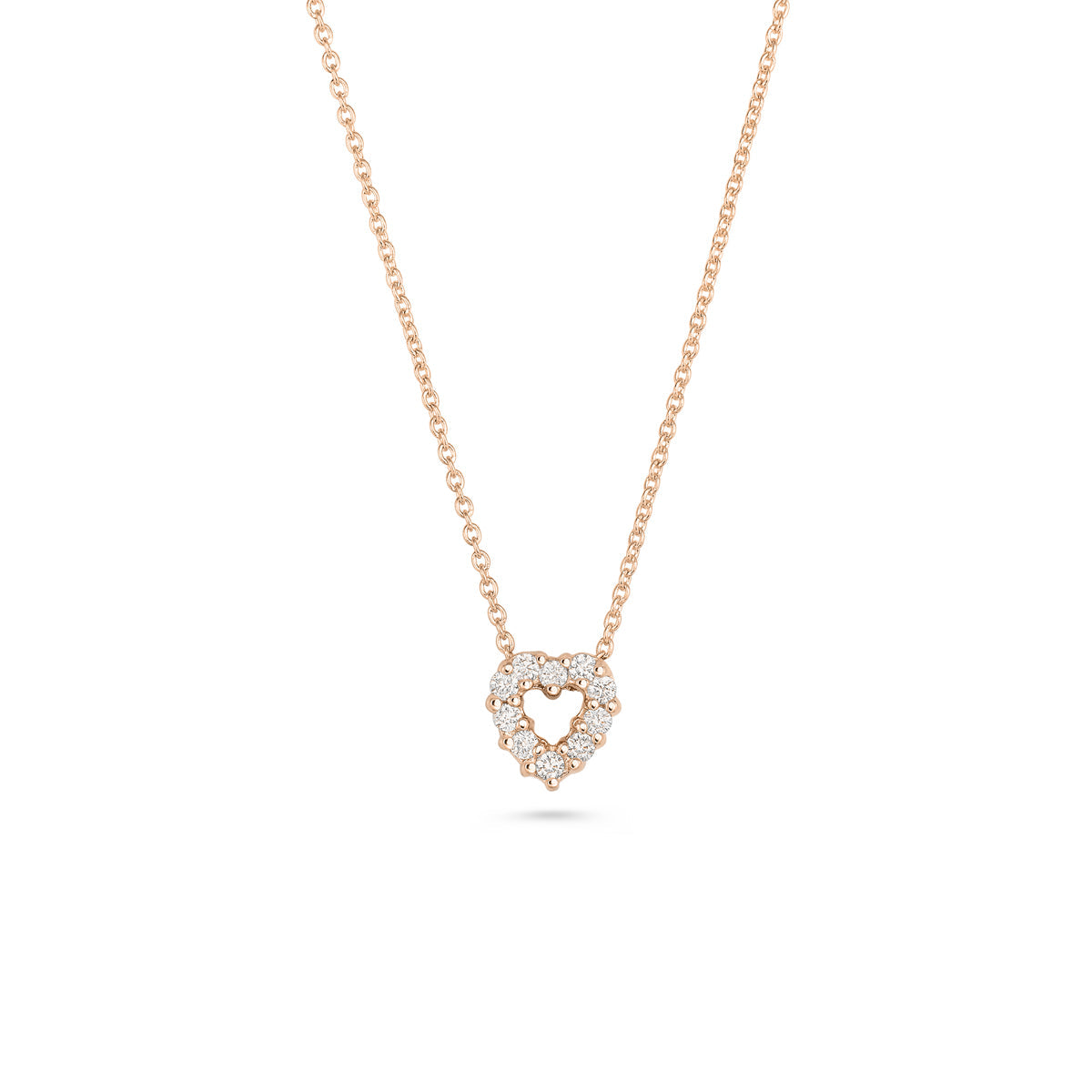 Roberto Coin Tiny Treasures Diamond Heart Necklace
