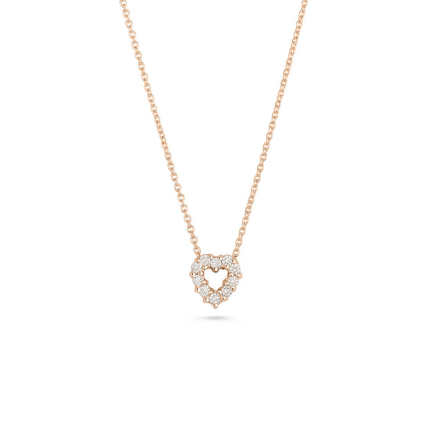 Roberto Coin Tiny Treasures Diamond Heart Necklace