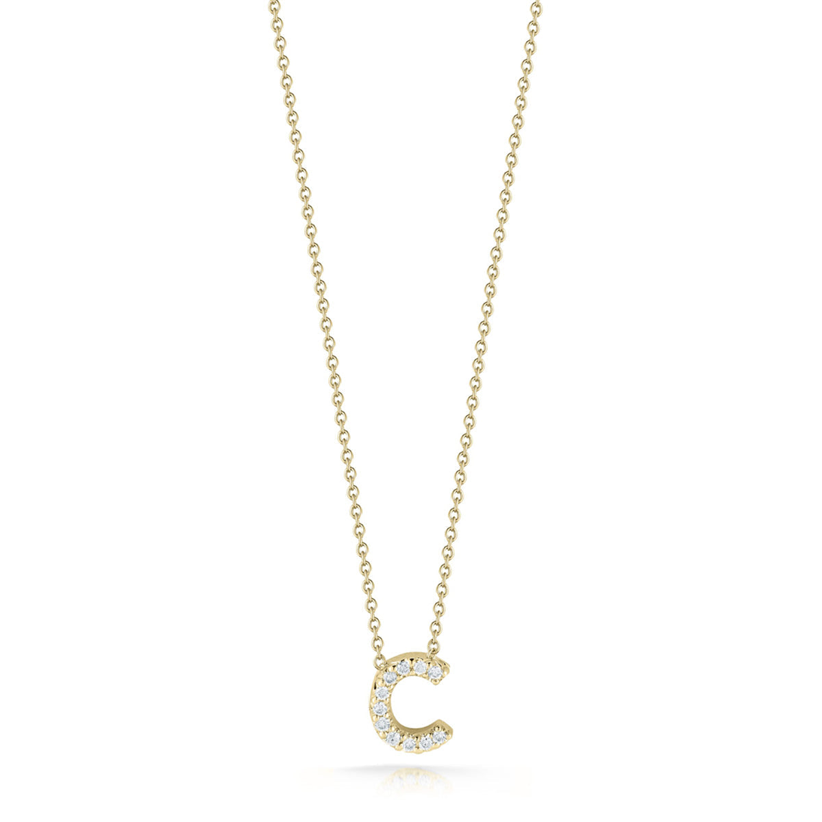 Roberto Coin Tiny Treasures Diamond Love Letter “C” Necklace