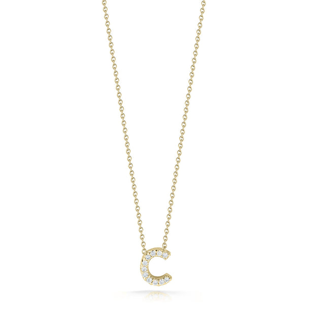 Roberto Coin Tiny Treasures Diamond Love Letter “C” Necklace