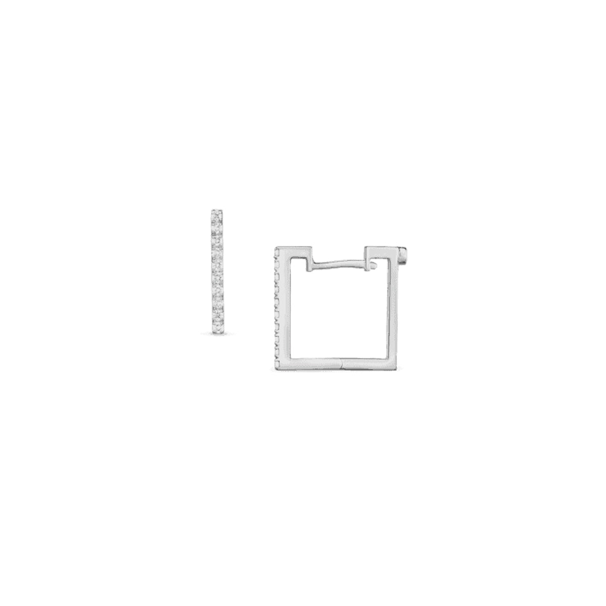 Roberto Coin Perfect Diamond Square Earrings