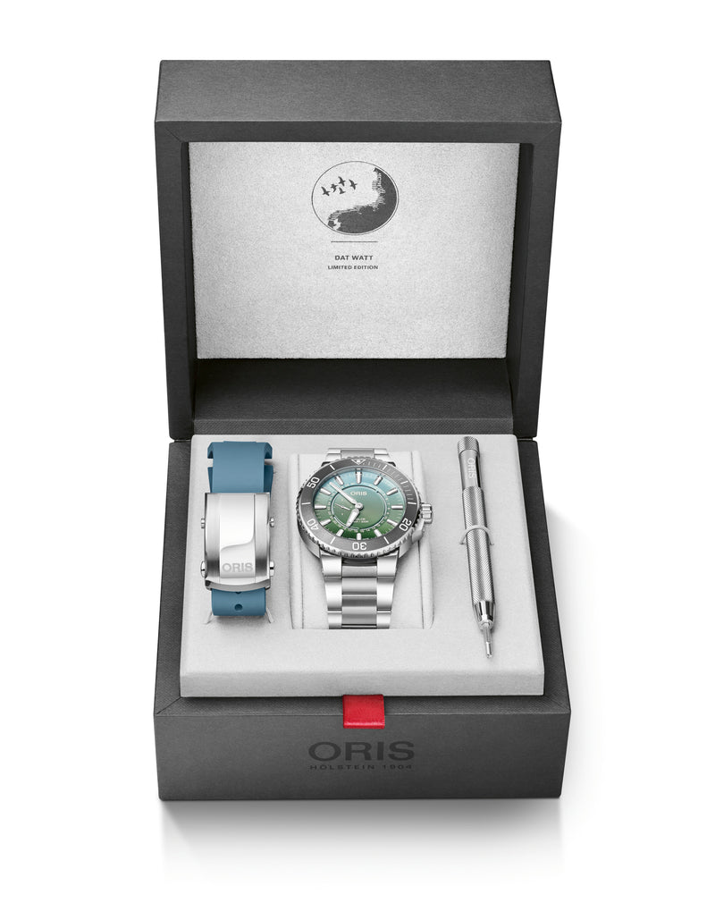 Oris Aquis Dat Watt Limited Edition II Stainless Steel 743 7734 4197-Set