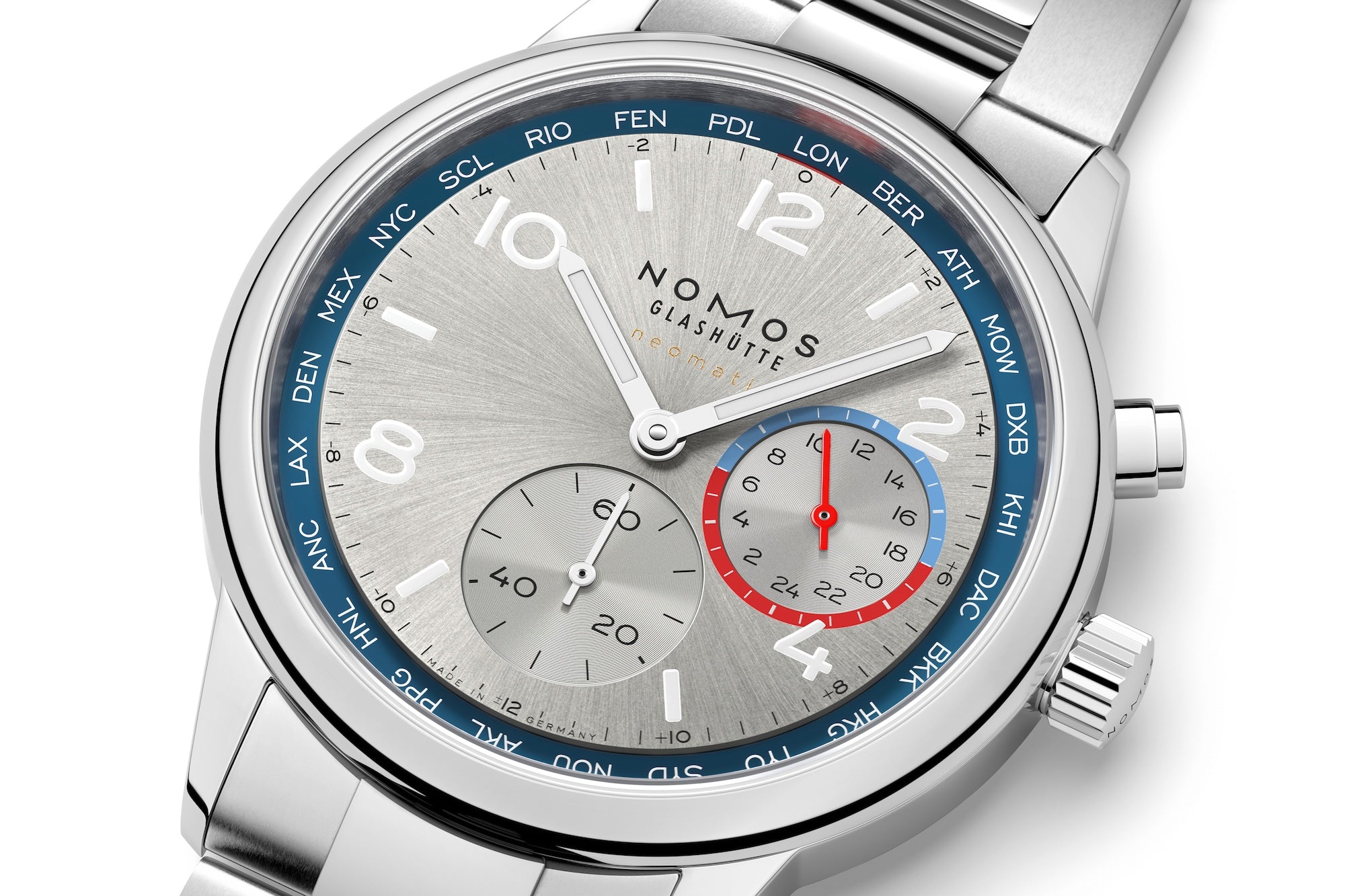 Nomos Glashütte Club Sport Neomatik Worldtimer 791