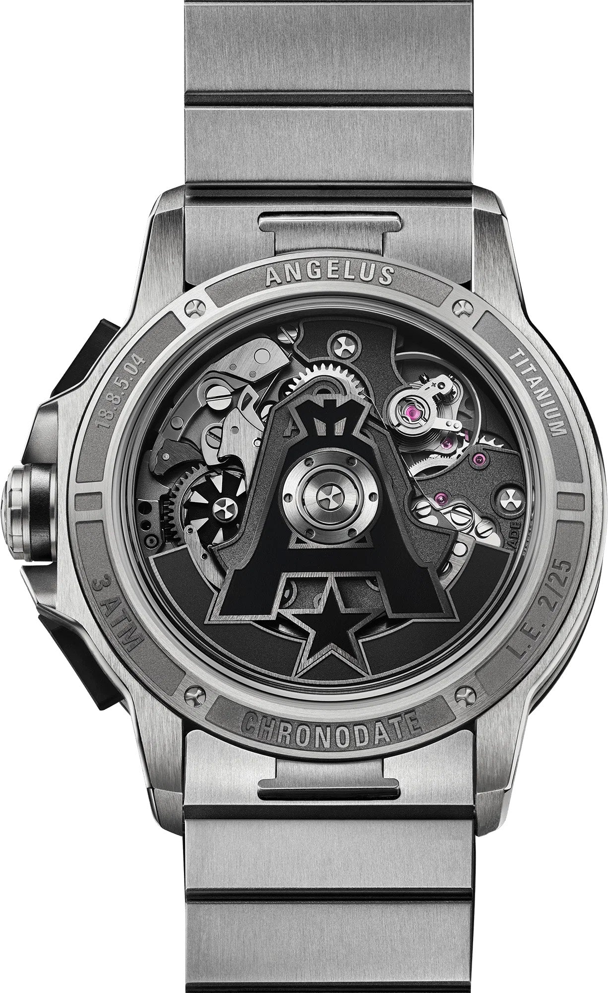 Angelus L.A.B. Chronodate Titanium Moka Titanium 0CDZF.C01A.C1282E