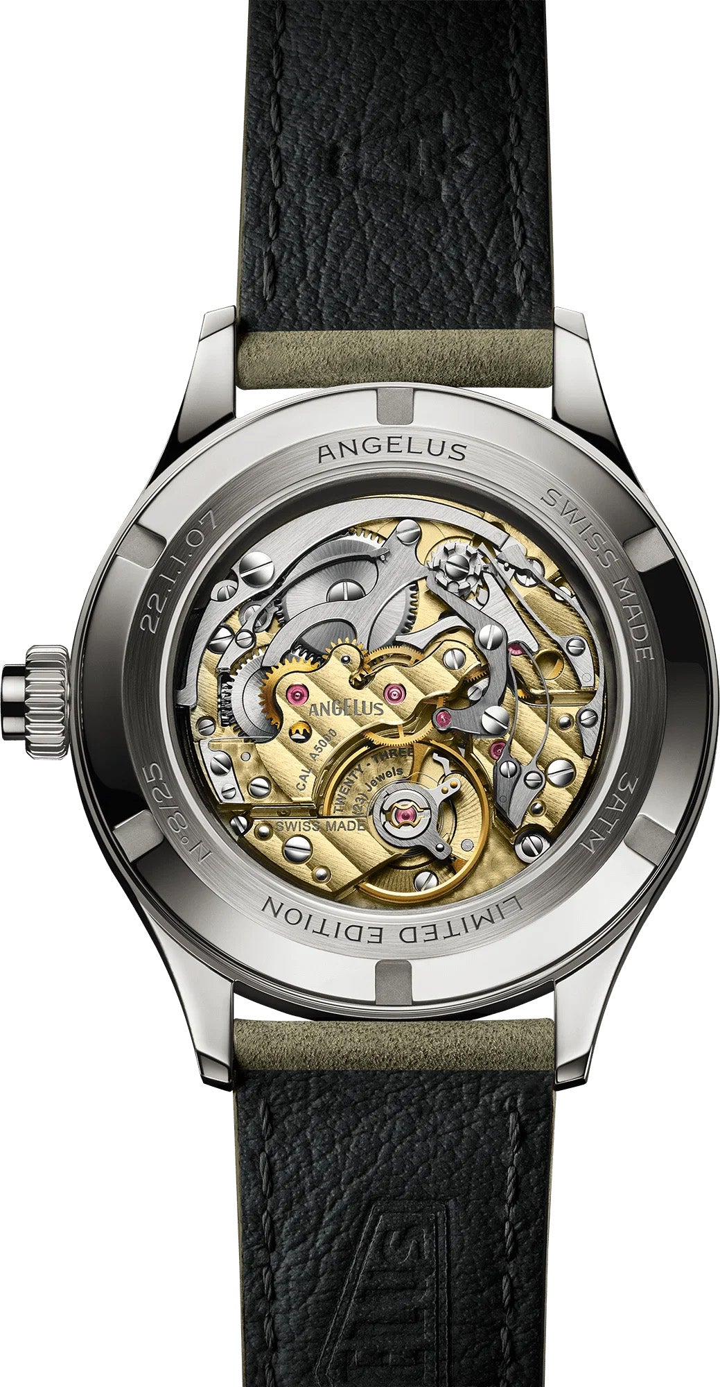 Angelus La Fabrique Chronographe Télémètre Steel Titanium-Grey 0CHCS.G01A.V010S