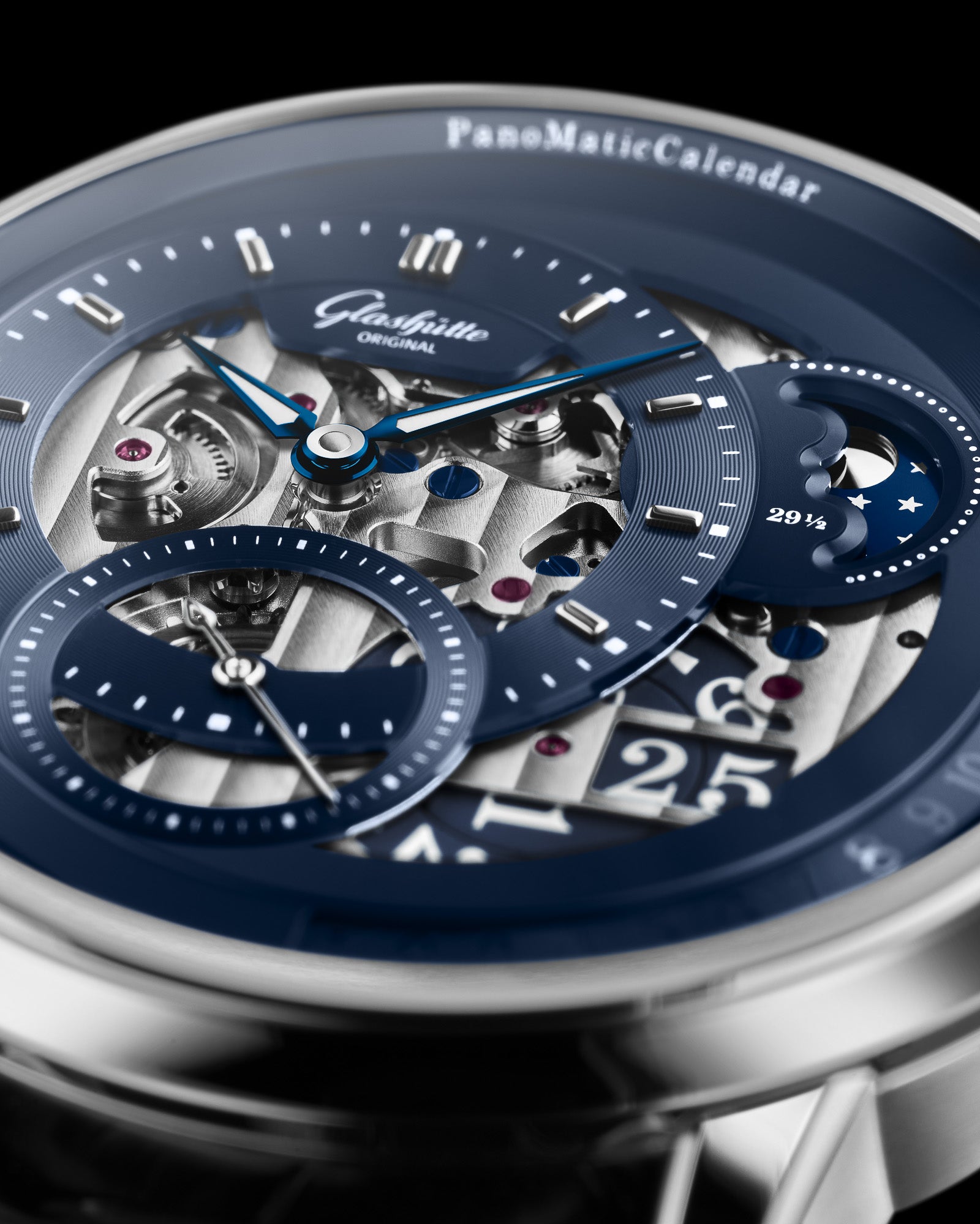 Glashütte Original PanoMatic Calendar Skeleton Platinum Limited Edition 1-92-11-01-03-61