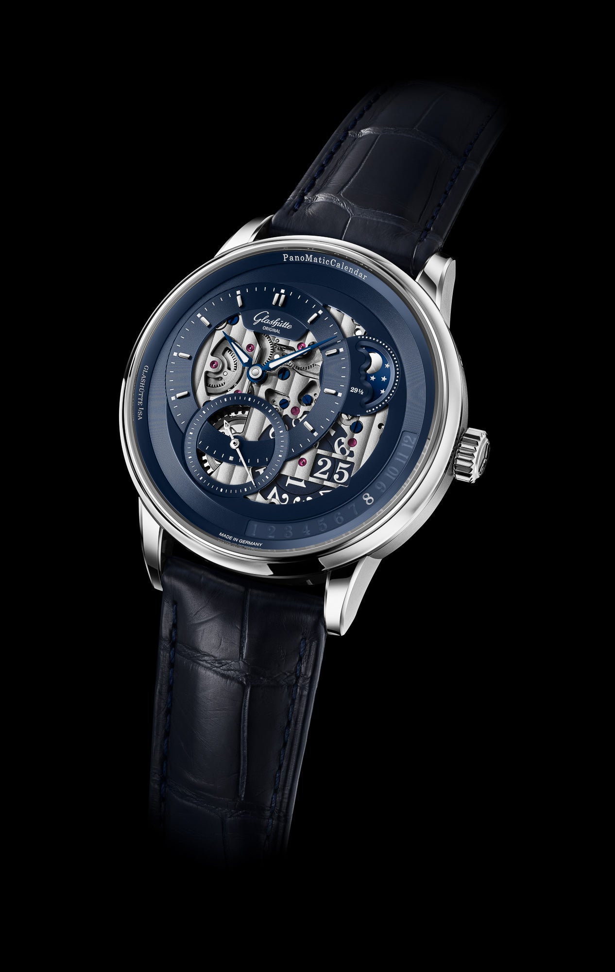 Glashütte Original PanoMatic Calendar Skeleton Platinum Limited Edition 1-92-11-01-03-61