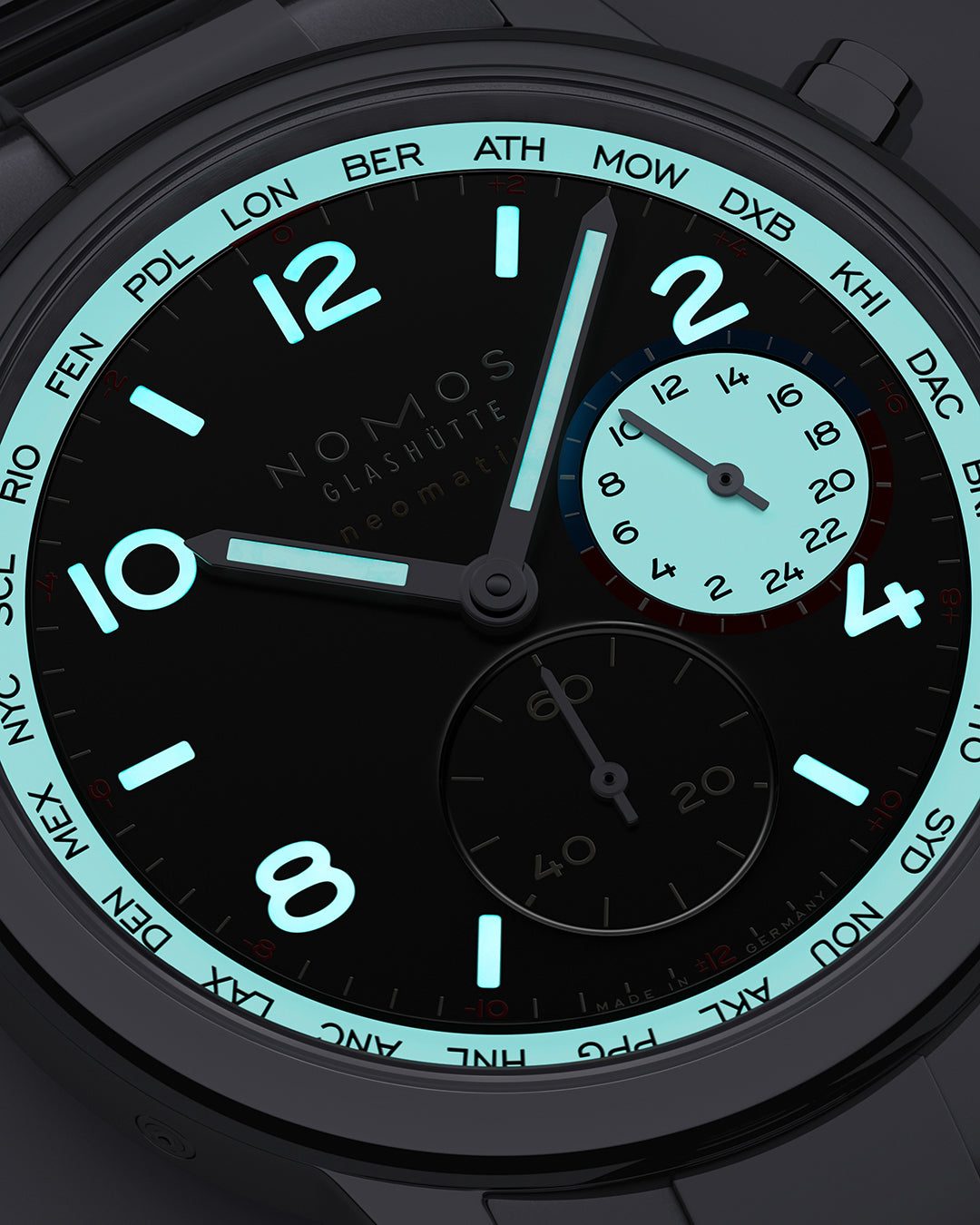 Nomos Glashütte Club Sport Neomatik Worldtimer 793