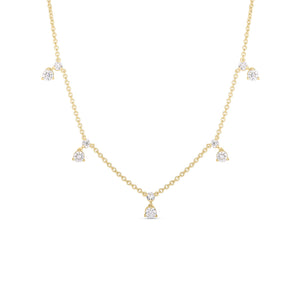Roberto Coin Diamonds By The Inch Dangling 5 Station Necklace
