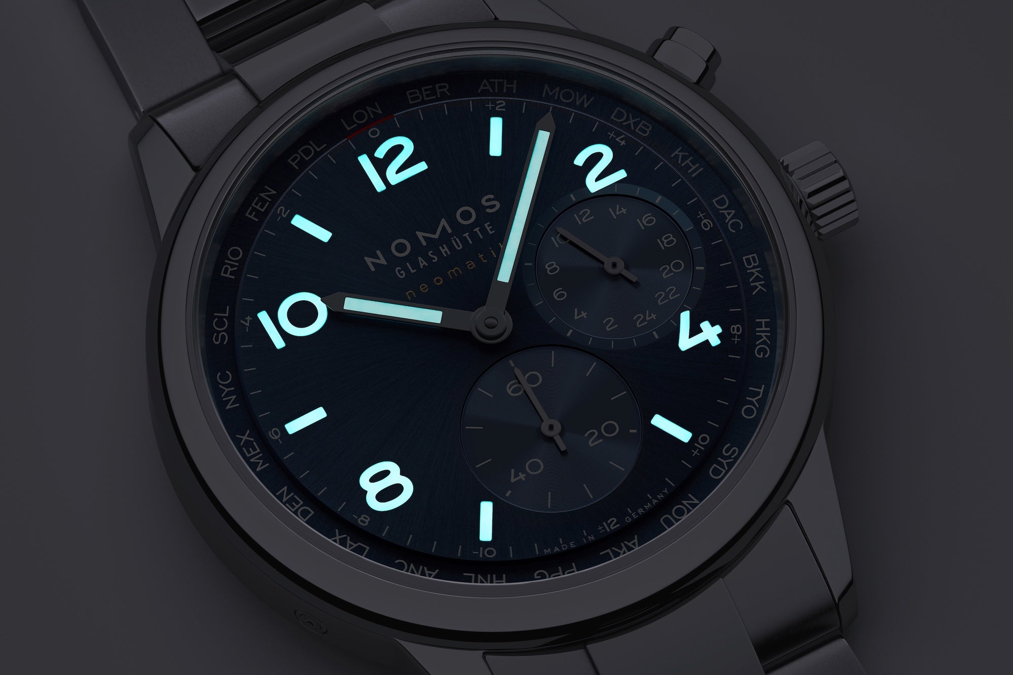 Nomos Glashütte Club Sport Neomatik Worldtimer 790