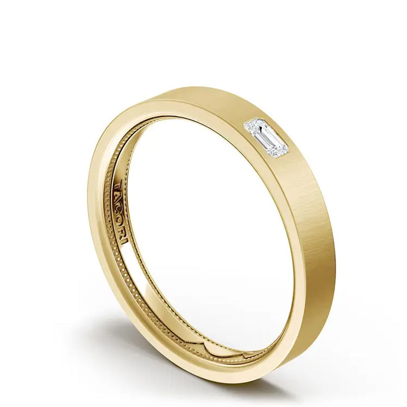 Tacori Diamond Wedding Band In Satin Finish