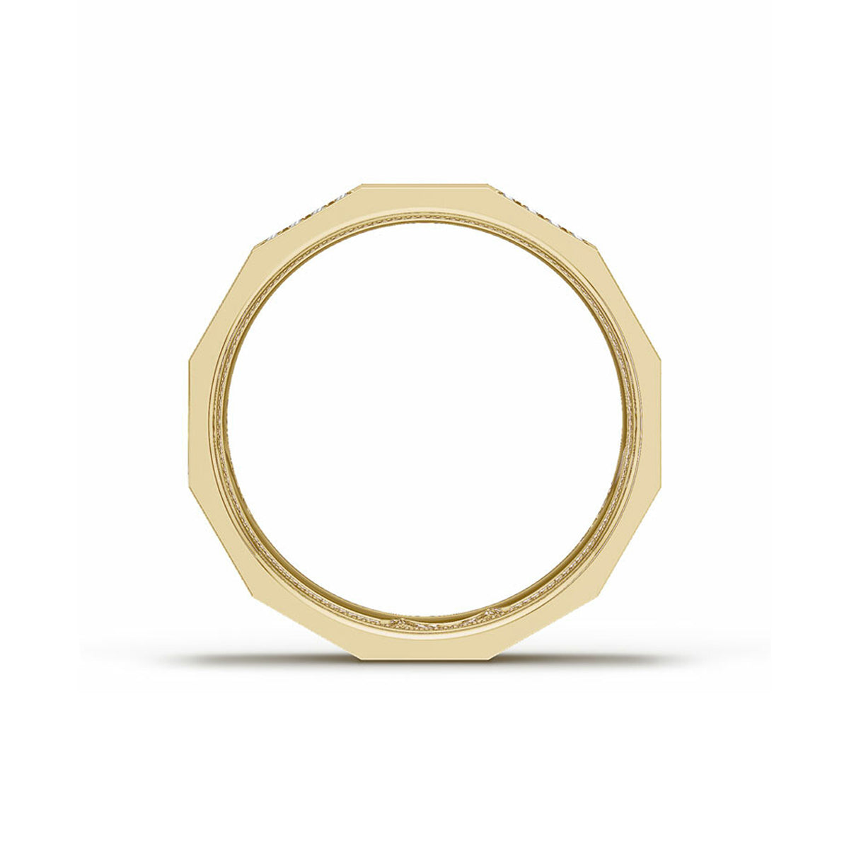 Tacori Diamond Faceted High Polish Satin Finished Band
