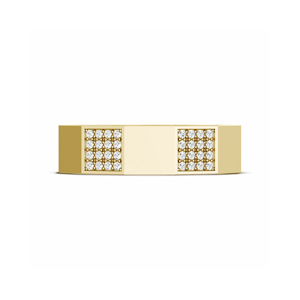 Tacori Diamond Faceted High Polish Satin Finished Band