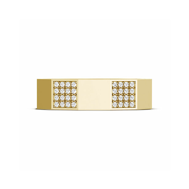 Tacori Diamond Faceted High Polish Satin Finished Band