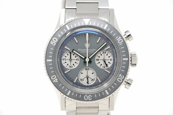 Pre-Owned Nivada Grenchen Chronoking 'Grey Glow' Mecaquartz Limited