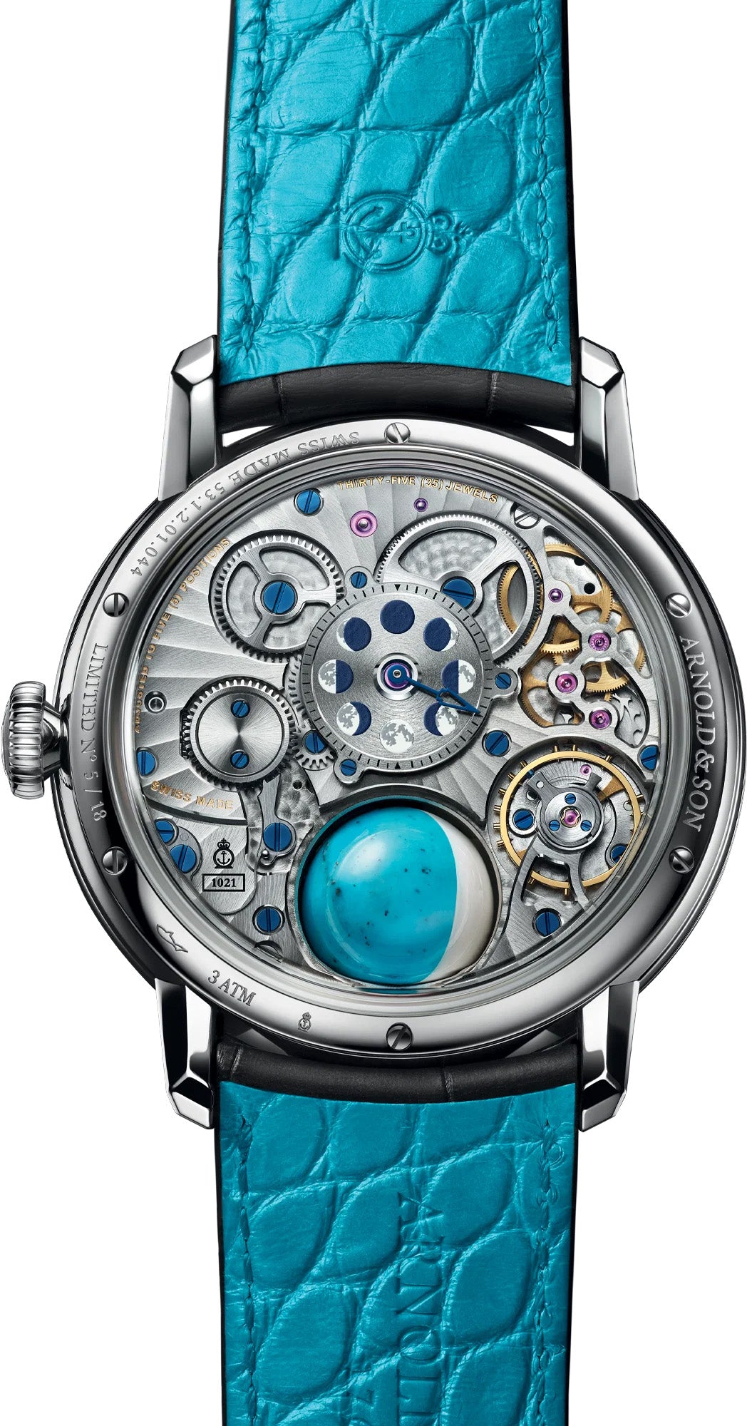 Arnold & Son Astronomy Luna Magna Steel “Turquoise” 1LMAS.T01A.C1322D
