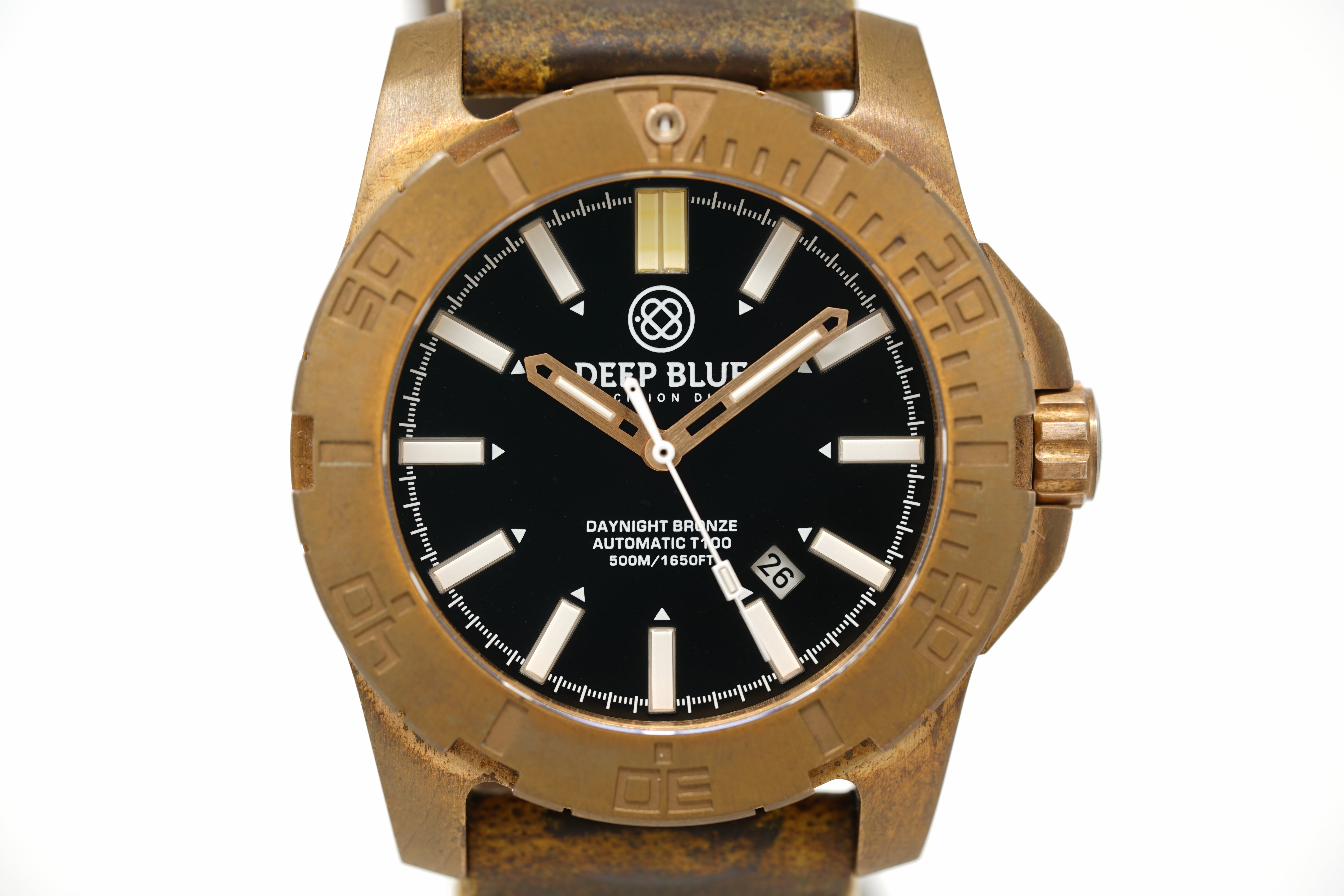 Pre-Owned Deep Blue Daynight Tritium Bronze Black Dial – Topper