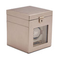 Wolf Palermo Single Watch Winder with Jewelry Storage