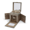 Wolf Palermo Single Watch Winder with Jewelry Storage