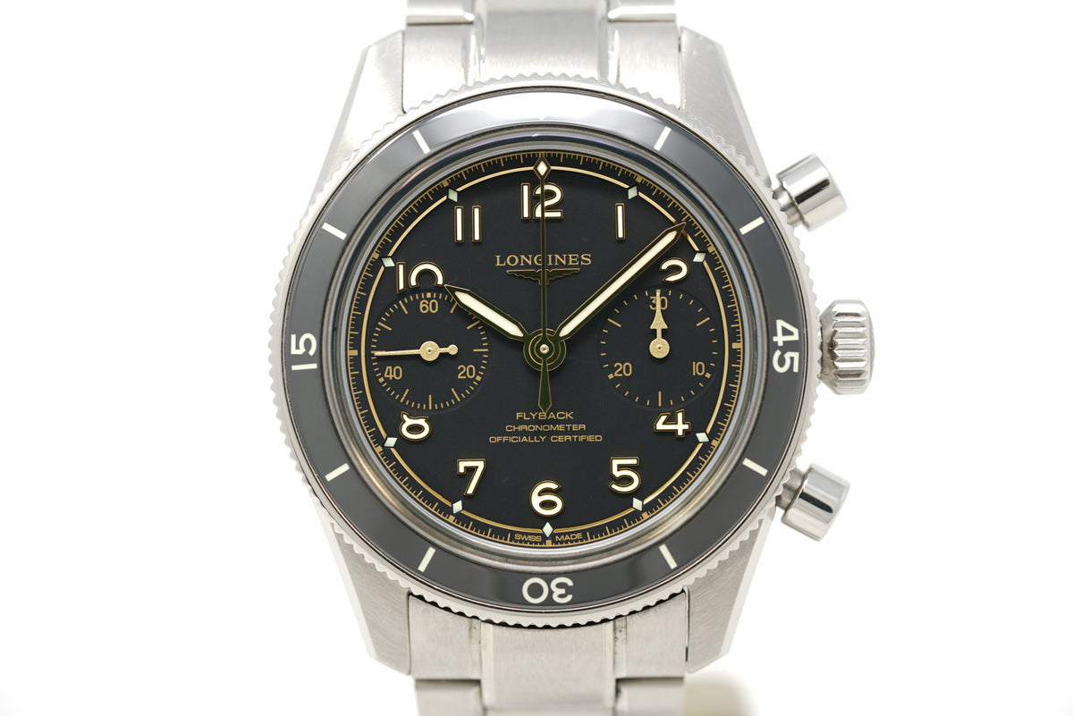 Pre-Owned Longines Spirit Pilot Flyback L3.721.4.53.6