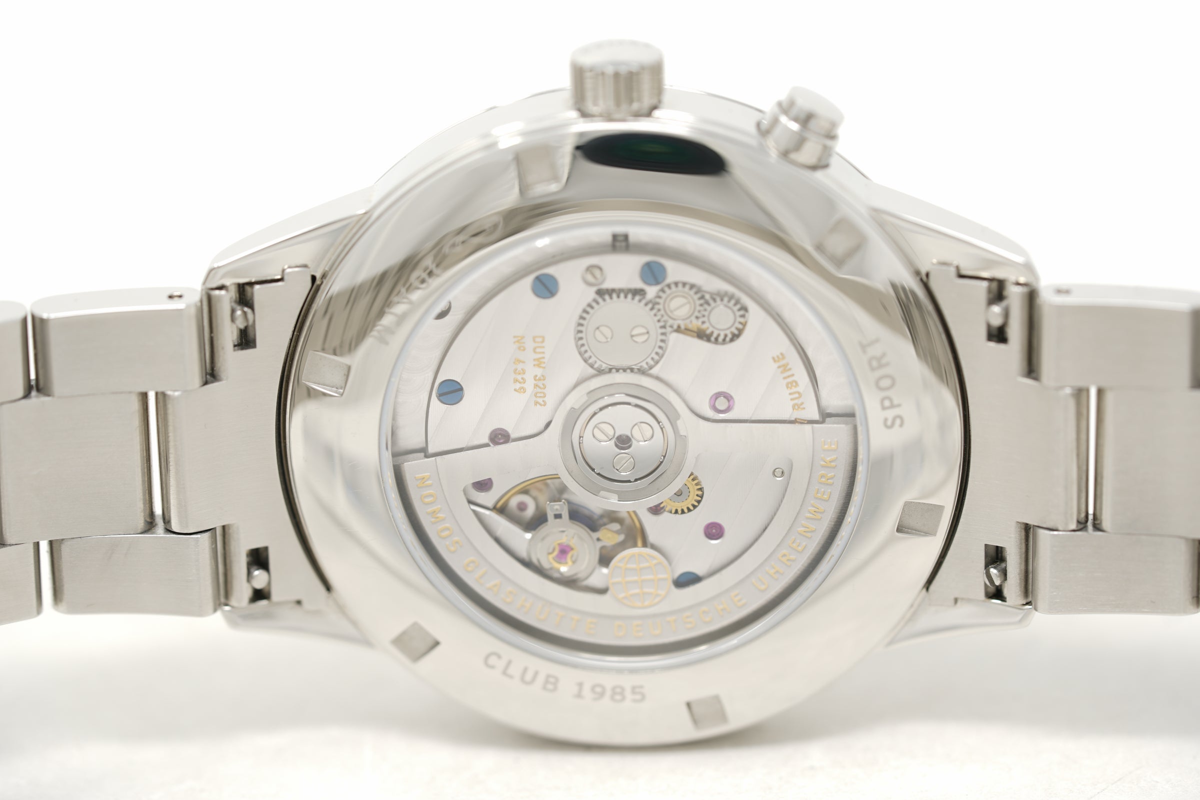 Pre-Owned Nomos Glashütte Club Sport Neomatik Worldtimer Silver 791