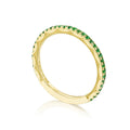 Tacori Sculpted Crescent Emerald Ring