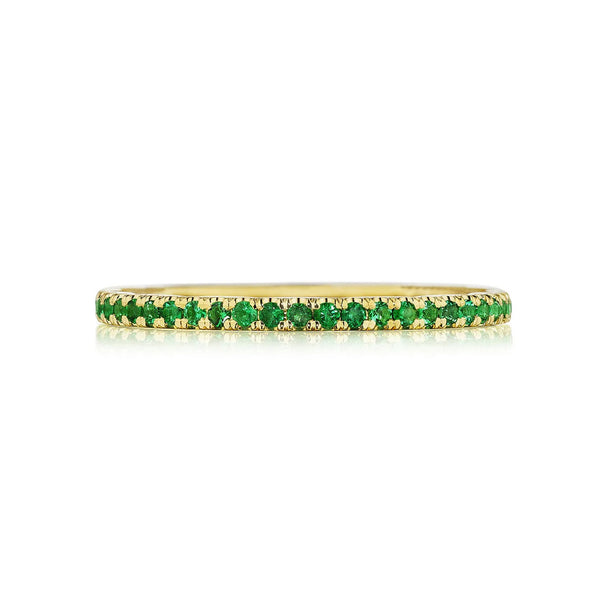 Tacori Sculpted Crescent Emerald Ring