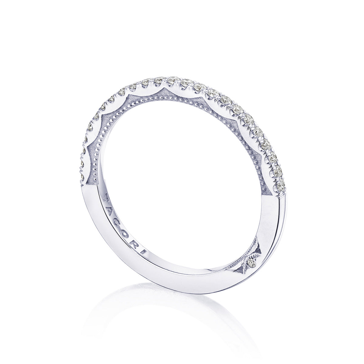 Tacori Sculpted Crescent Diamond Wedding Band