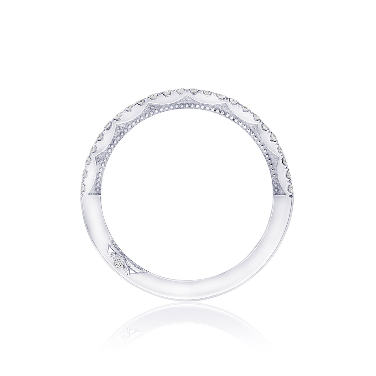 Tacori Sculpted Crescent Diamond Wedding Band