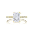 Tacori Emerald Solitaire Engagement Ring