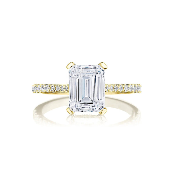 Tacori Emerald Solitaire Engagement Ring