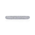 Tacori Classic Crescent Eternity Three Row Diamond Wedding Band