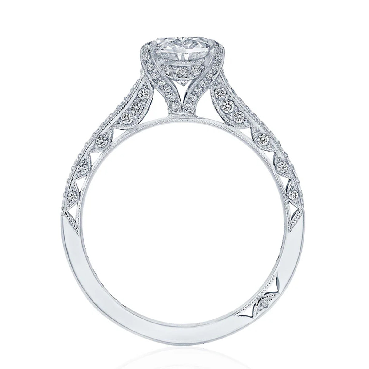 Tacori Classic Crescent Halfway Diamond Ring