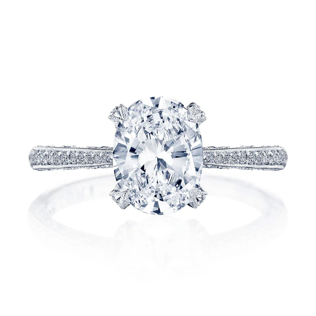Tacori Classic Crescent Halfway Diamond Ring