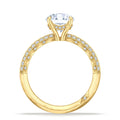 Tacori Sculpted Crescent Round Solitaire Engagement Ring