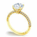 Tacori Sculpted Crescent Round Solitaire Engagement Ring