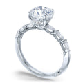 Tacori Sculpted Crescent Round Solitaire Engagement Ring