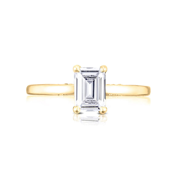 Tacori Emerald Solitaire Engagement Ring