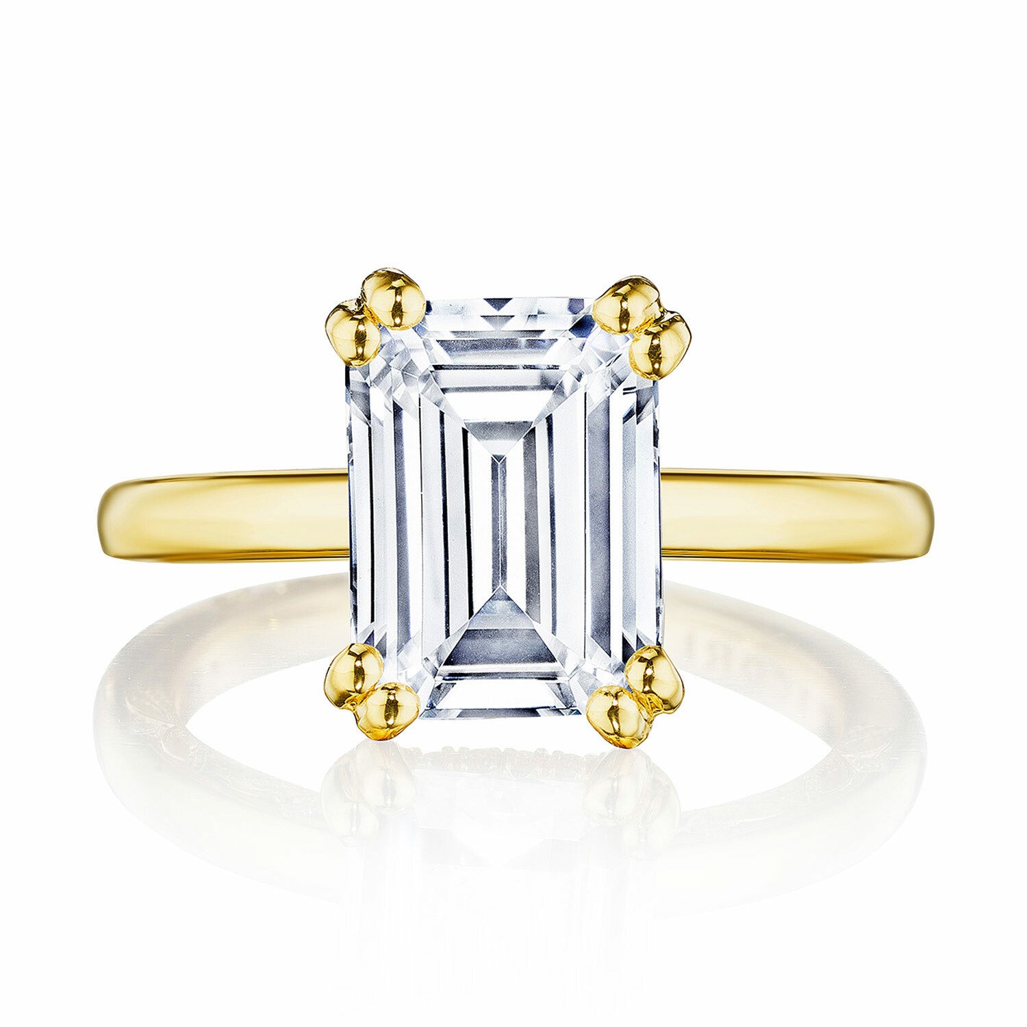 Tacori Dantela Emerald Solitaire Engagement Ring